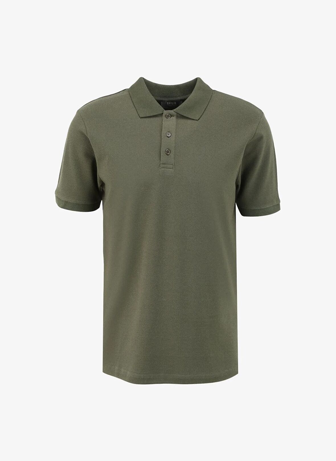 Düz Haki Erkek Polo T-Shirt PBF4SM-TST5063