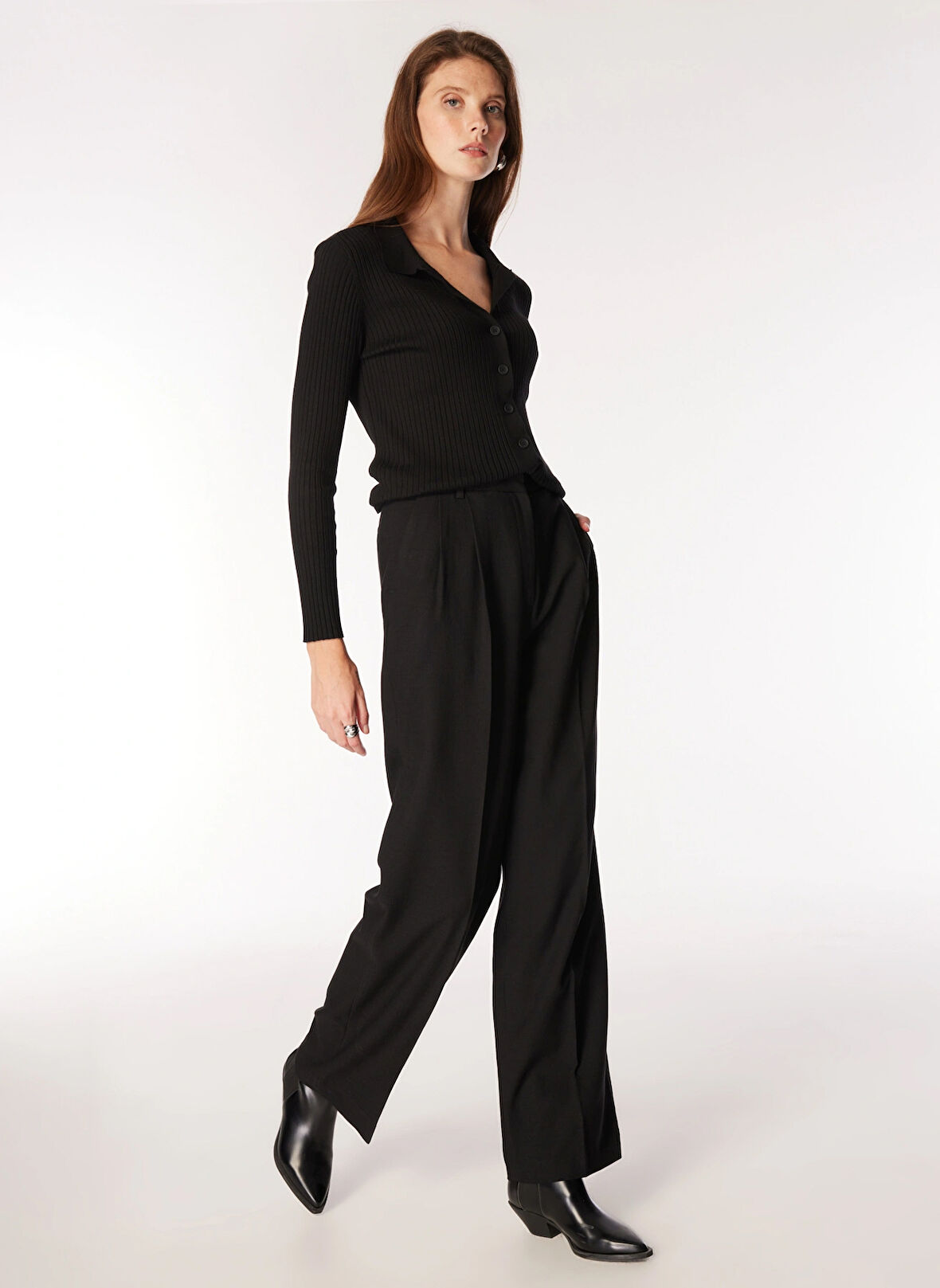 Fabrika Siyah Kadın Hırka F3WL-HRK1