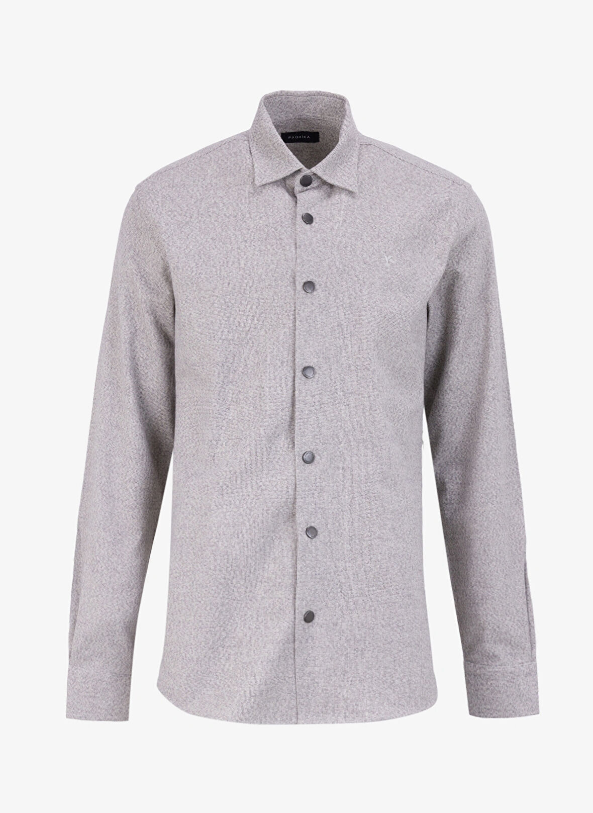 Fabrika Regular Fit Gömlek Yaka Düz Mavi Erkek Gömlek F4WM-GML 2564