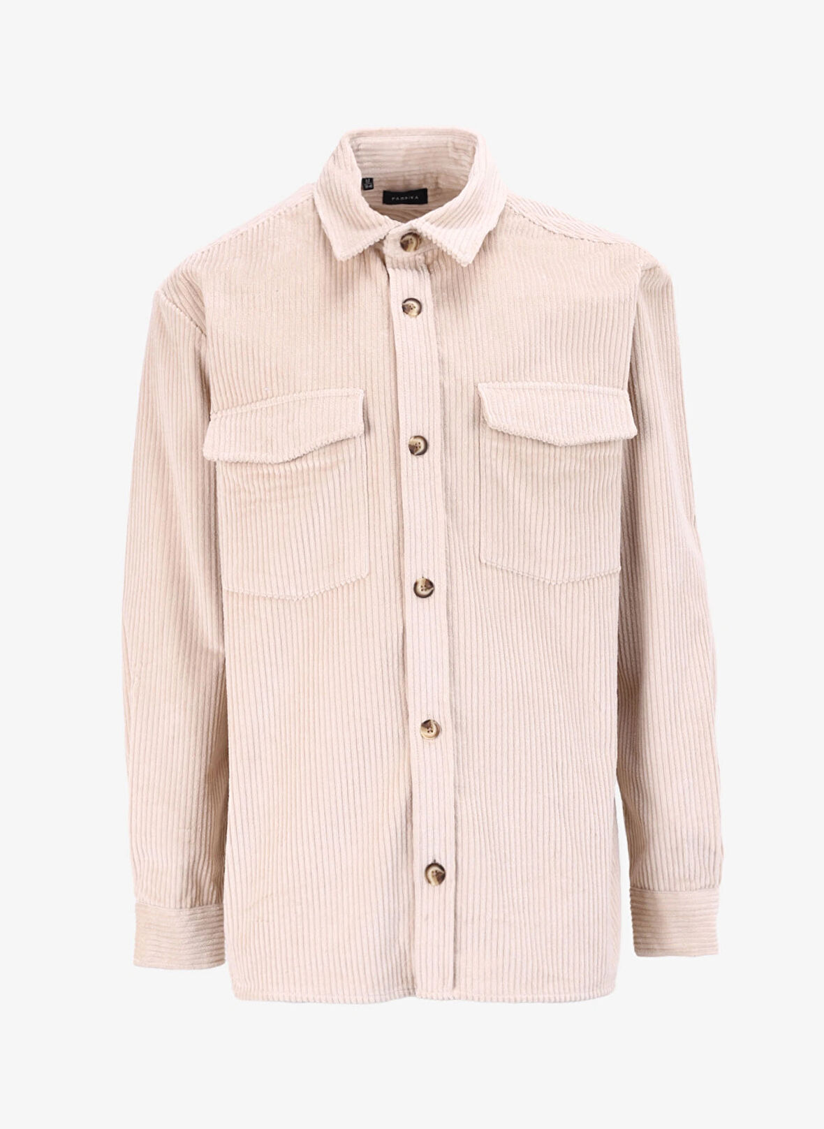 Fabrika Basic Gömlek Yaka Düz Bej Erkek Gömlek F4WM-GML 2708