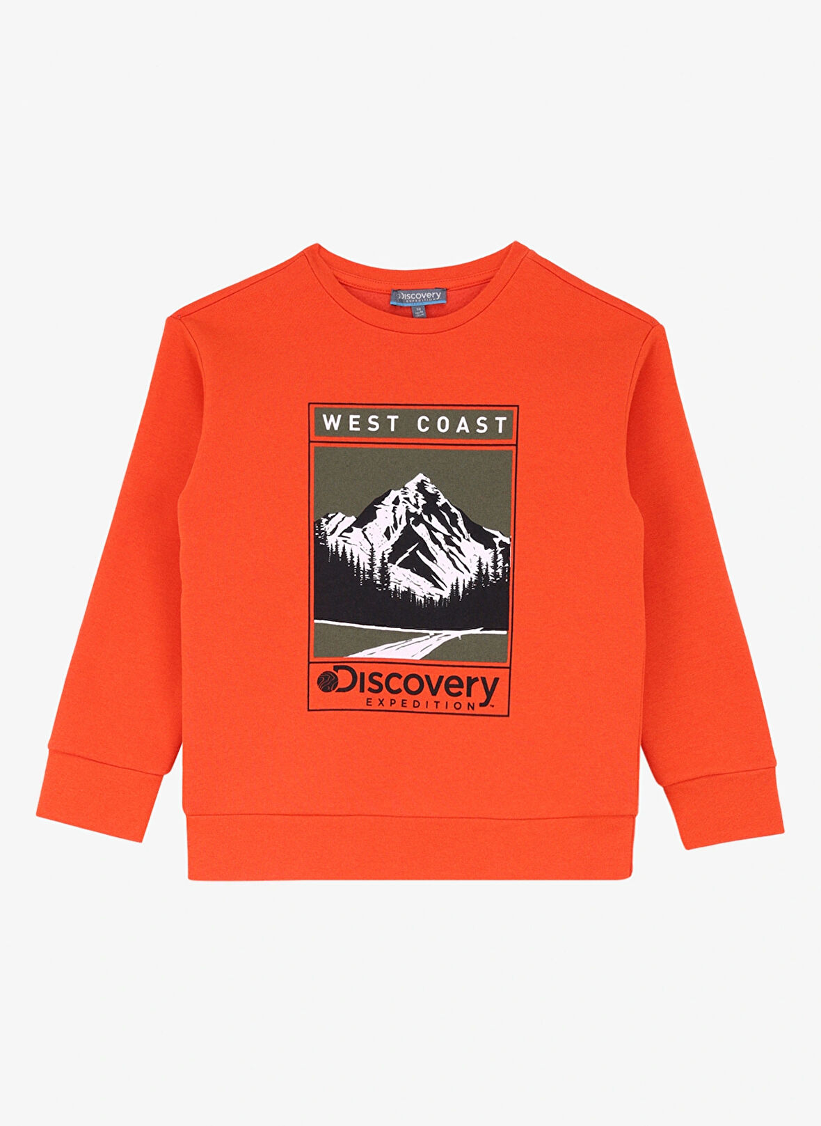 Discovery Expedition Baskılı Erkek Çocuk  Turuncu Sweatshırt D4WB-SWT3100