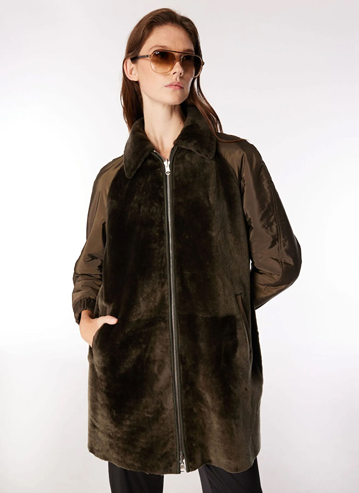 Fabrika Haki Kadın Mont F4WL-MNT0744