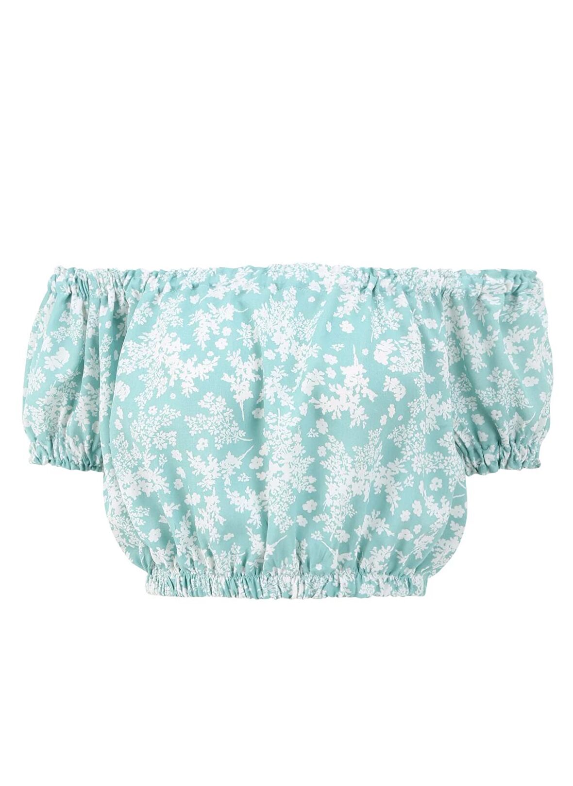 People By Fabrika Kare Yaka Desenli Çok Renkli Kadın Bluz SPBF4SL-BLZ5570