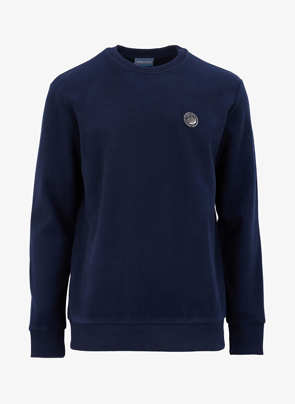 Discovery Expedition Lacivert Erkek Bisiklet Yaka Relaxed Düz Sweatshirt D4WM-SWT3931