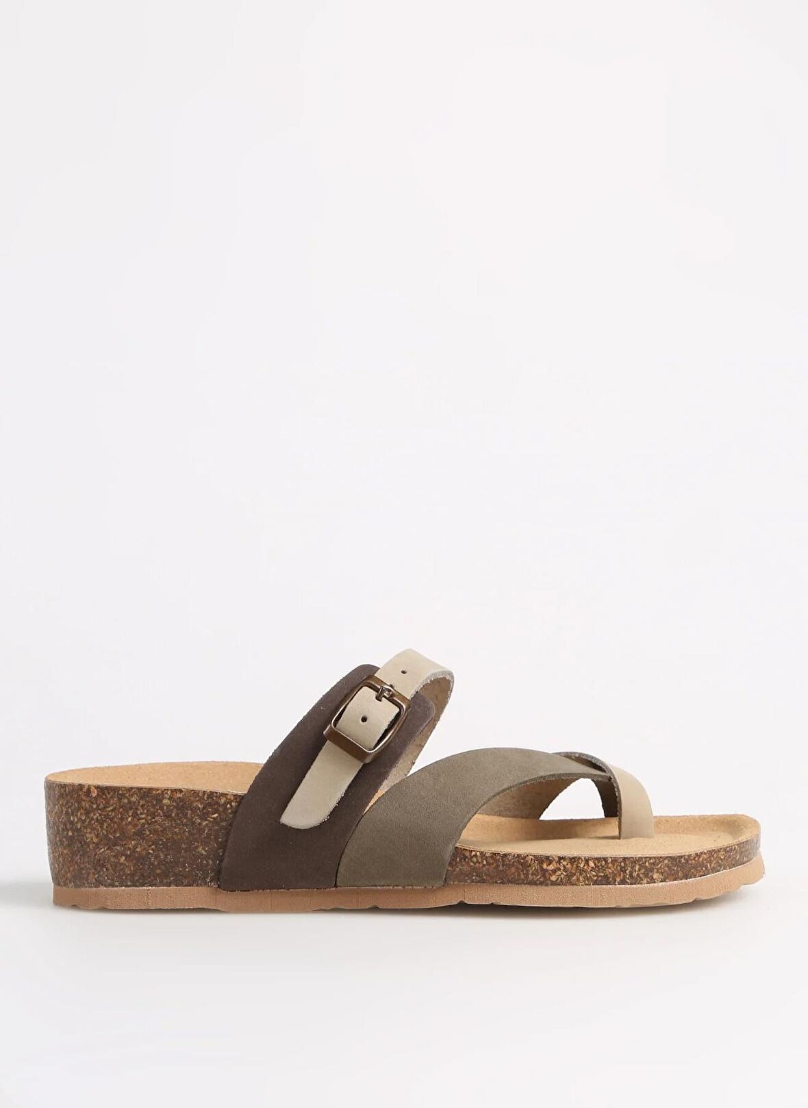 Più Natura Çok Renkli Kadın Deri Terlik 12 A 456