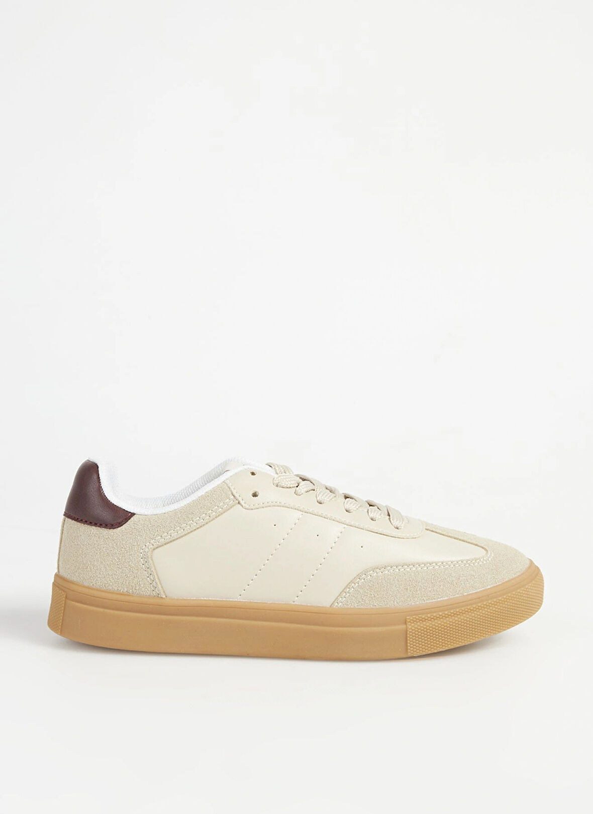 Fabrika Bej - Bordo Kadın Sneaker MARIAN