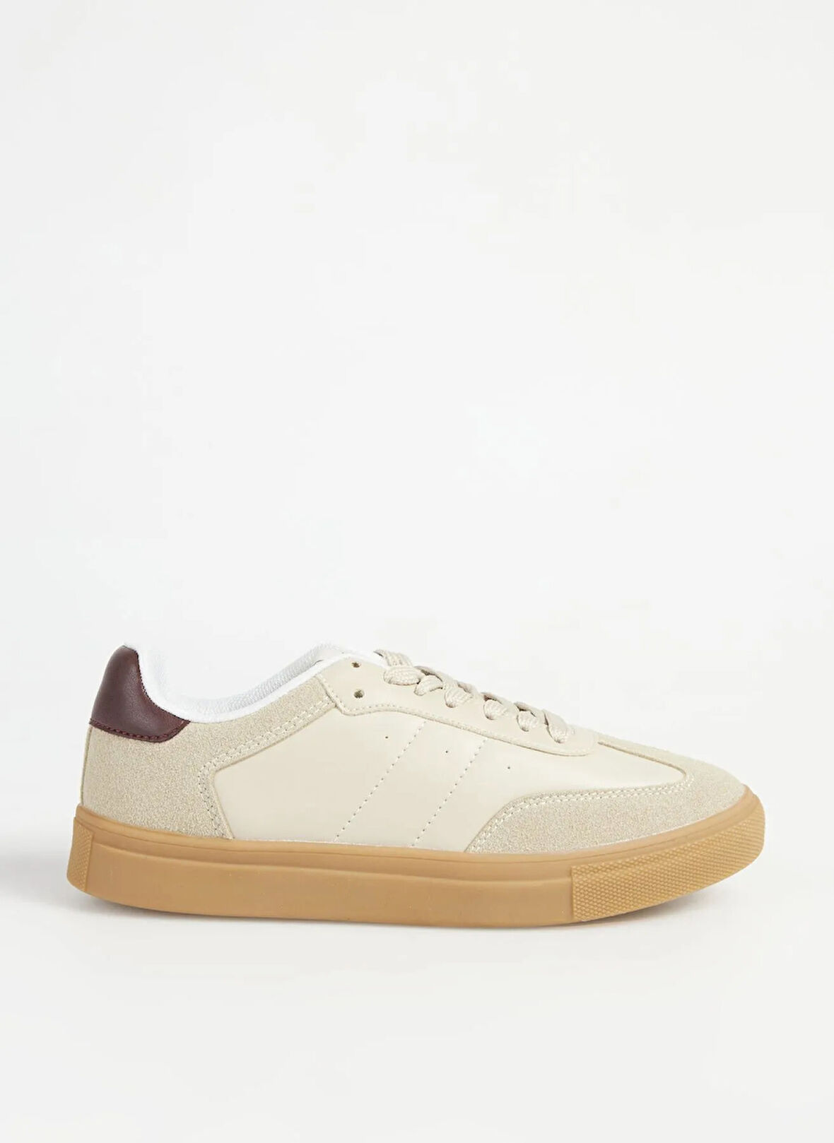 Fabrika Bej - Bordo Kadın Sneaker MARIAN