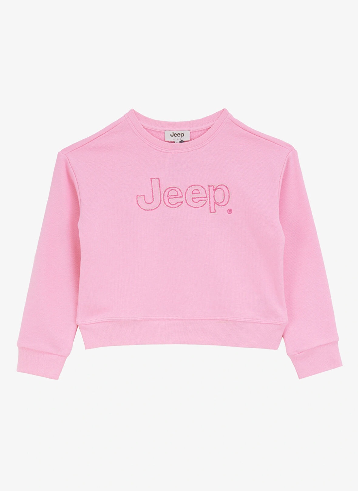 Jeep Baskılı Kız Çocuk Pembe Sweatshırt J4WG-SWT7571