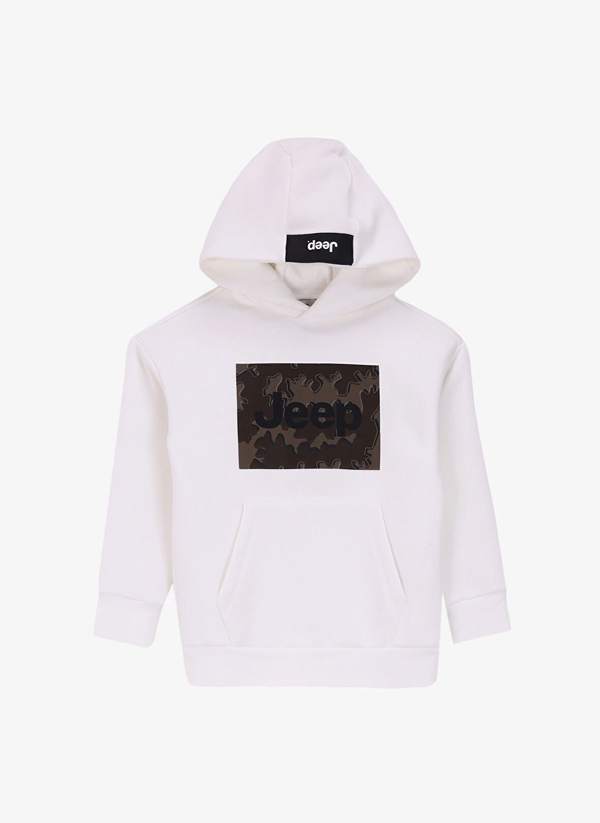 Jeep Baskılı Erkek Çocuk  Ekru Sweatshırt J4WB-SWT7779