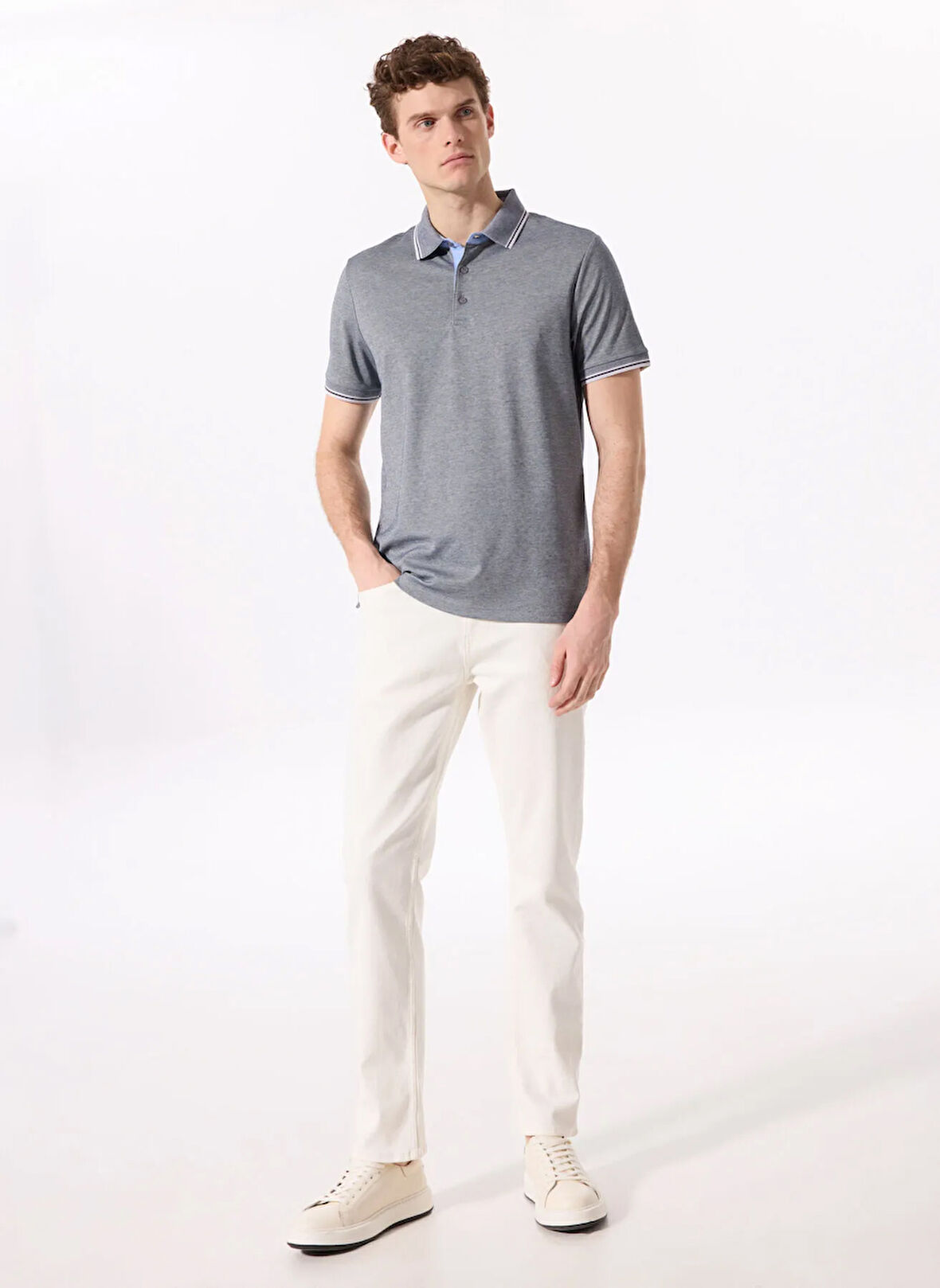 Fabrika Kırık Beyaz Erkek Slim Fit Denim Pantolon F4SM-PNT 110