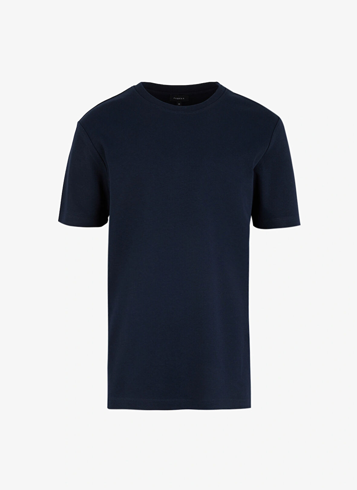 Fabrika Bisiklet Yaka Düz Lacivert Erkek T-Shirt F4SM-TST 2847