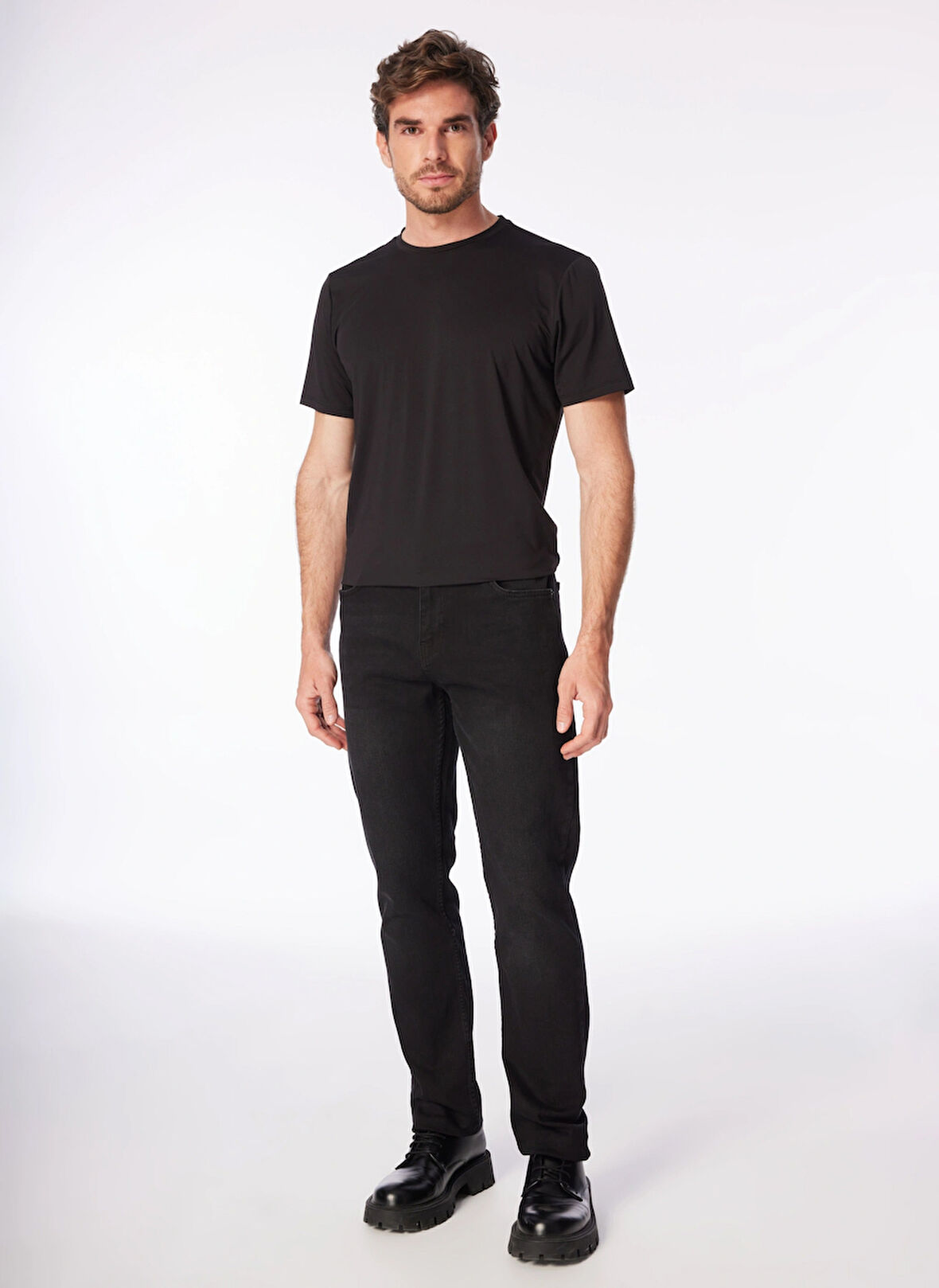 Fabrika Siyah Erkek Slim Fit Denim Pantolon AKA 3
