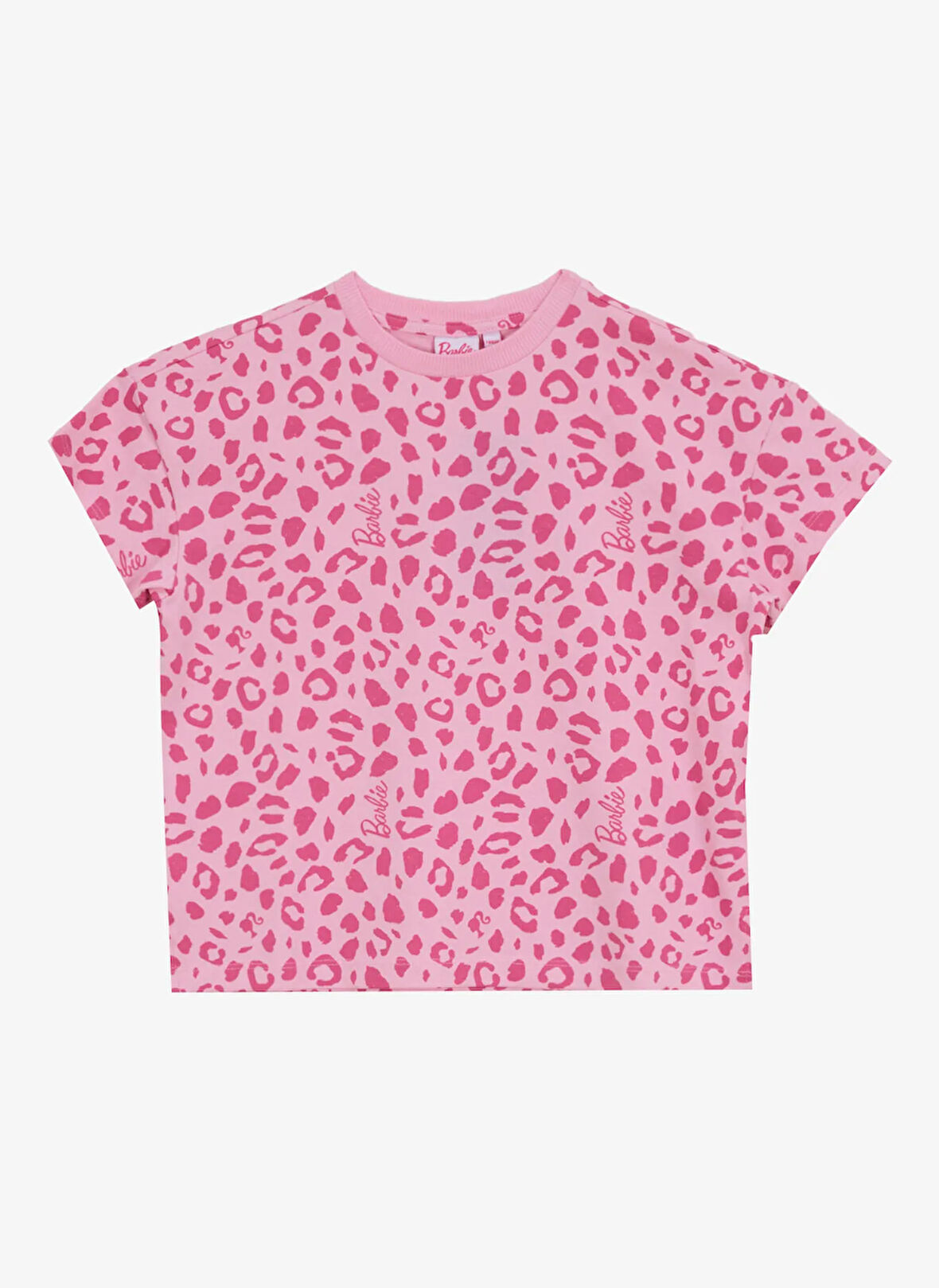 Barbie Desenli Pembe Kız Çocuk T-Shirt BRB5SG-TST6474
