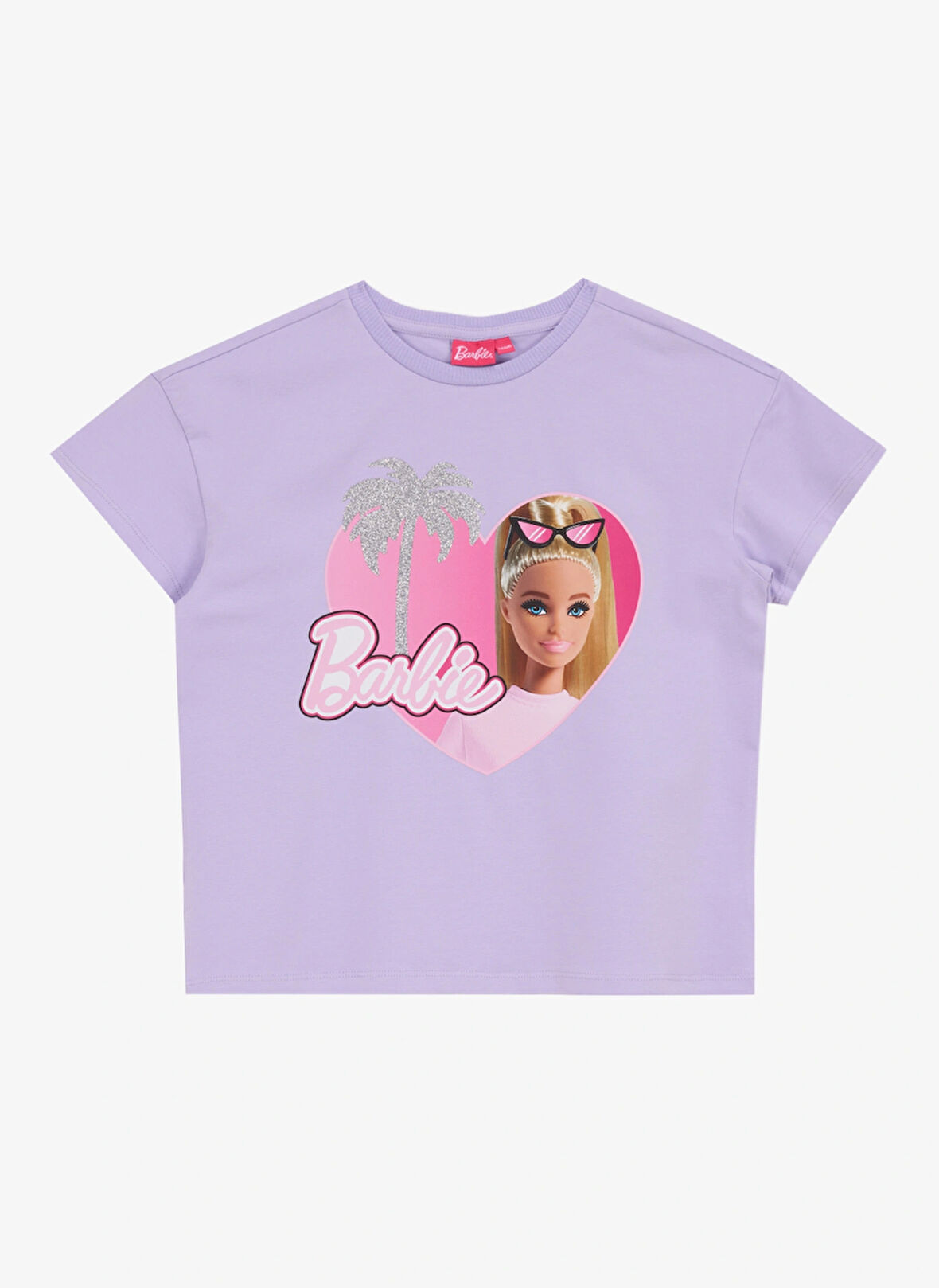 Barbie Baskılı Lila Kadın T-Shirt BRB5SG-TST6007