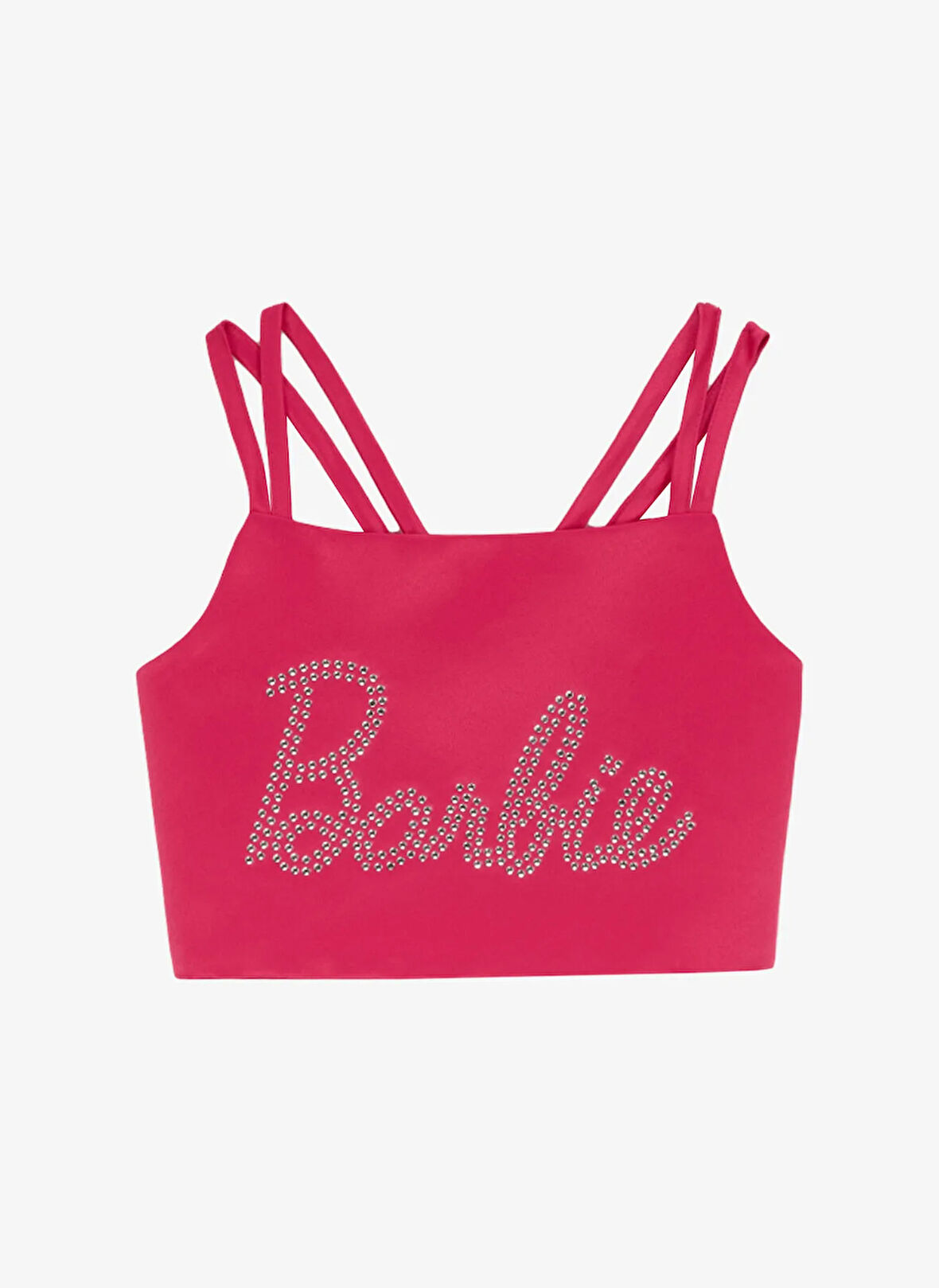 Barbie Taşlı Pembe Kız Çocuk Bluz BRB5SG-BLZ6008