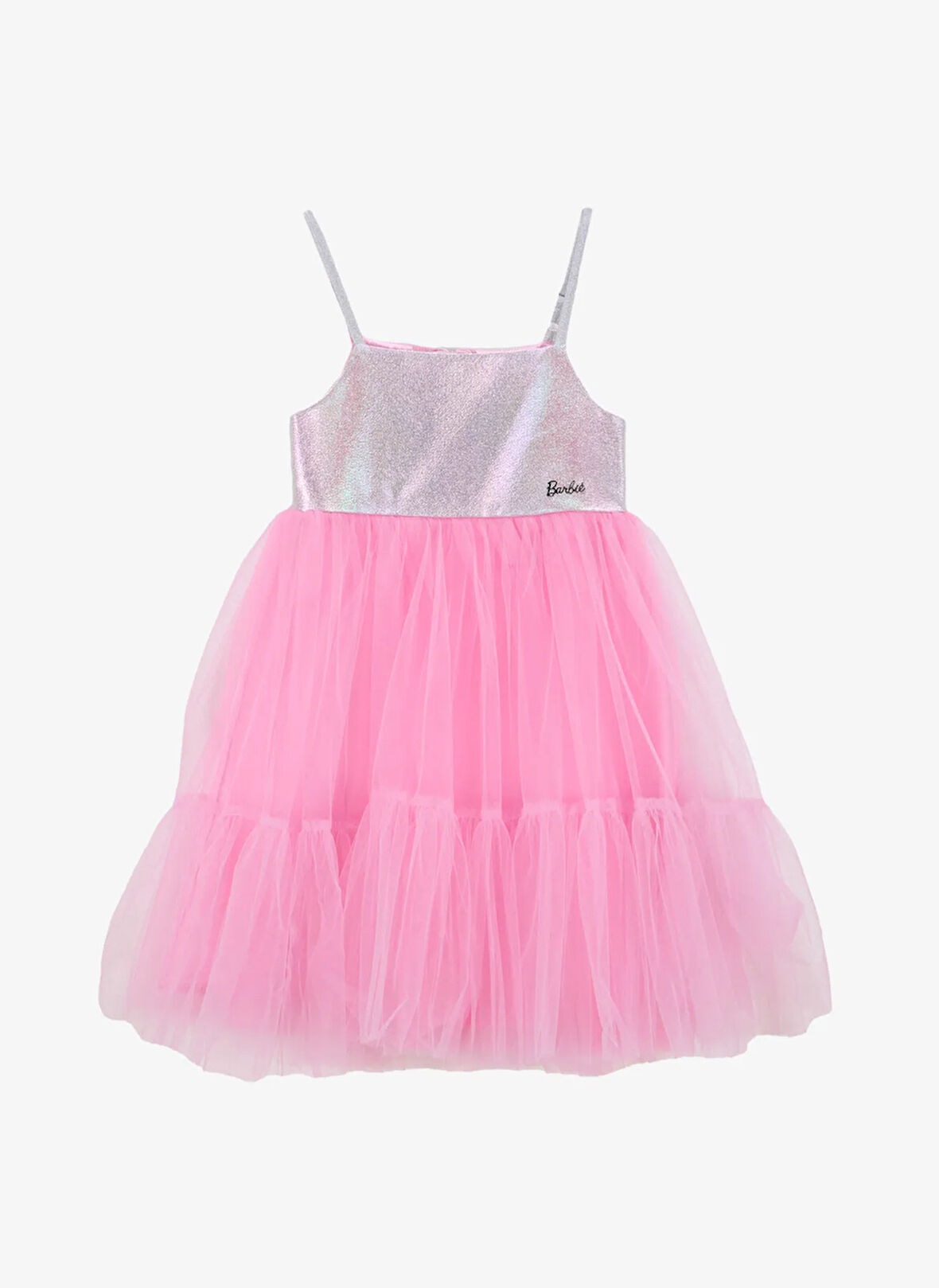Barbie Simli Pembe Kız Çocuk Abiye Elbise BRB5SG-ELB6003