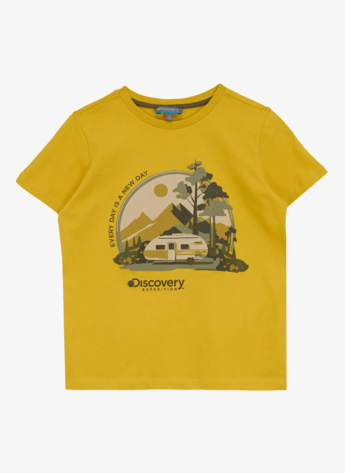 Discovery Expedition Baskılı Sarı Erkek Çocuk T-Shirt D5SB-TST3224