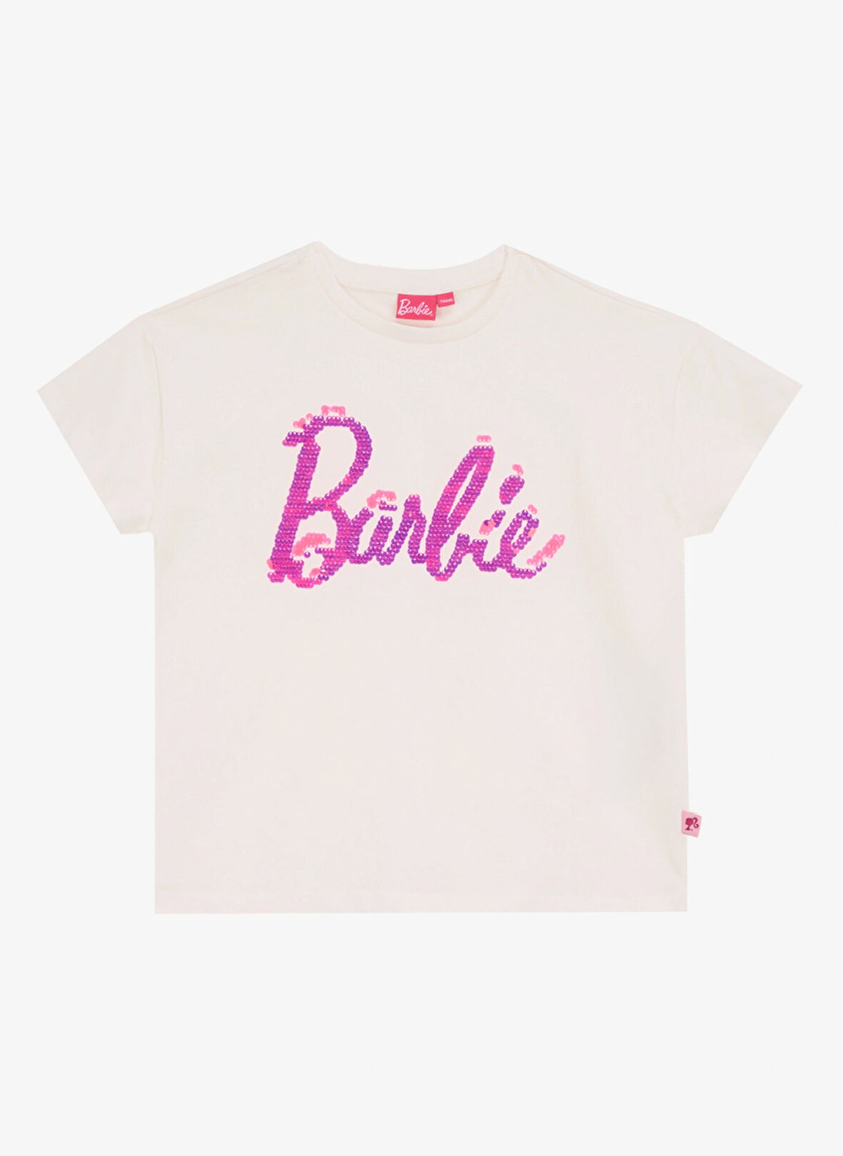 Barbie Beyaz - Pembe Kız Çocuk T-Shirt