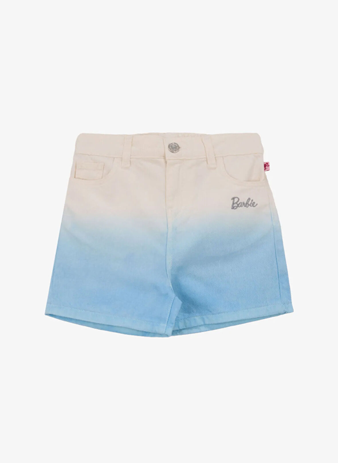 Barbie Yüksek Bel Standart Mavi Kız Çocuk Denim Şort BRB5SG-SRT6437