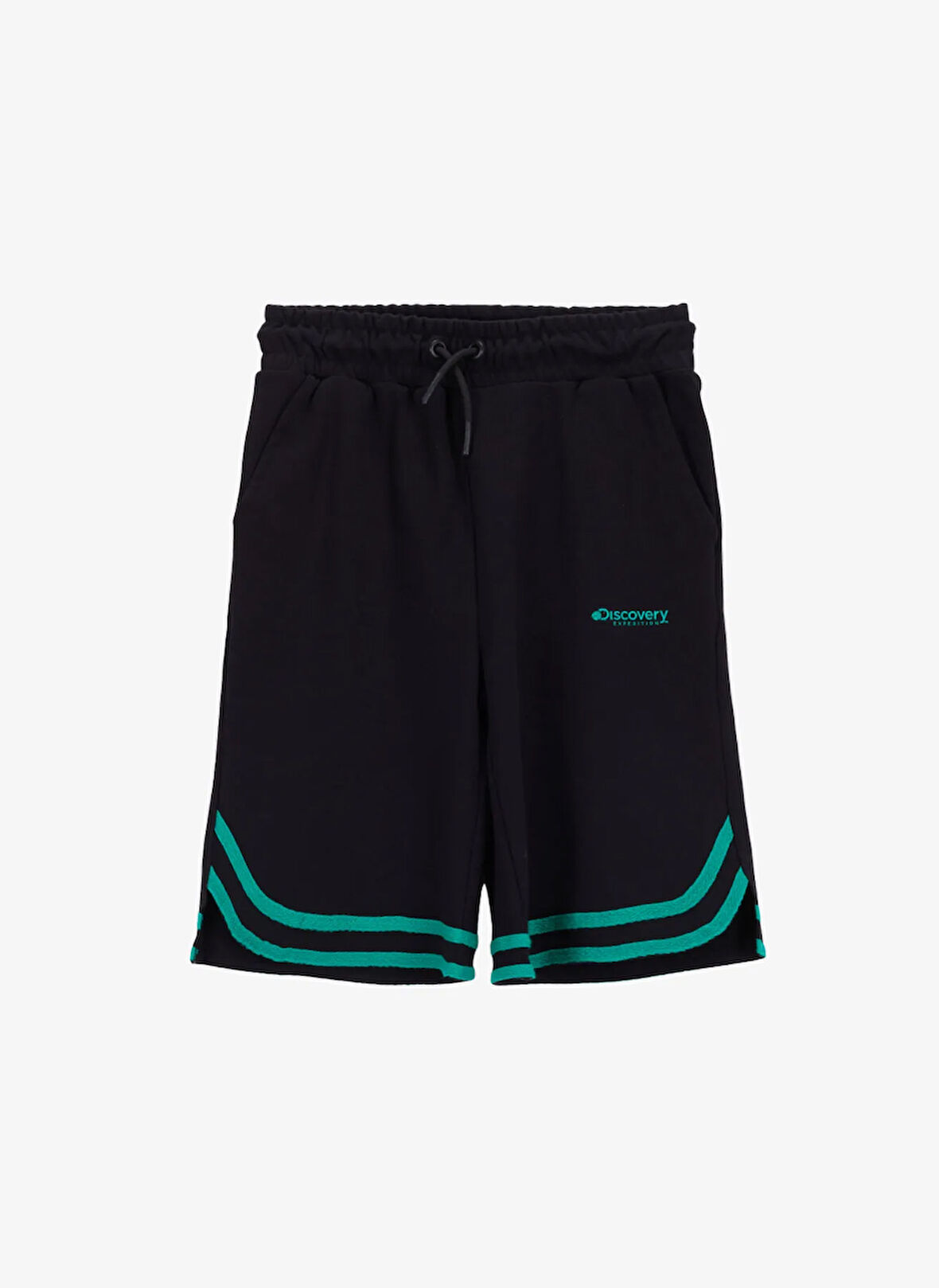 Discovery Expedition Lastikli Bel Relaxed Siyah Erkek Çocuk Bermuda Şort D5SB-SHT3205