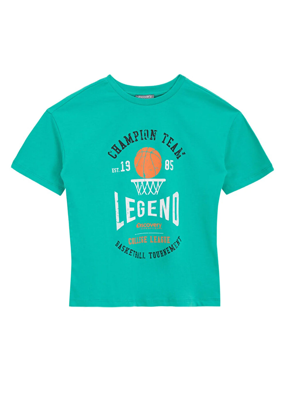Discovery Expedition Baskılı Mint Erkek Çocuk T-Shirt D5SB-TST3214