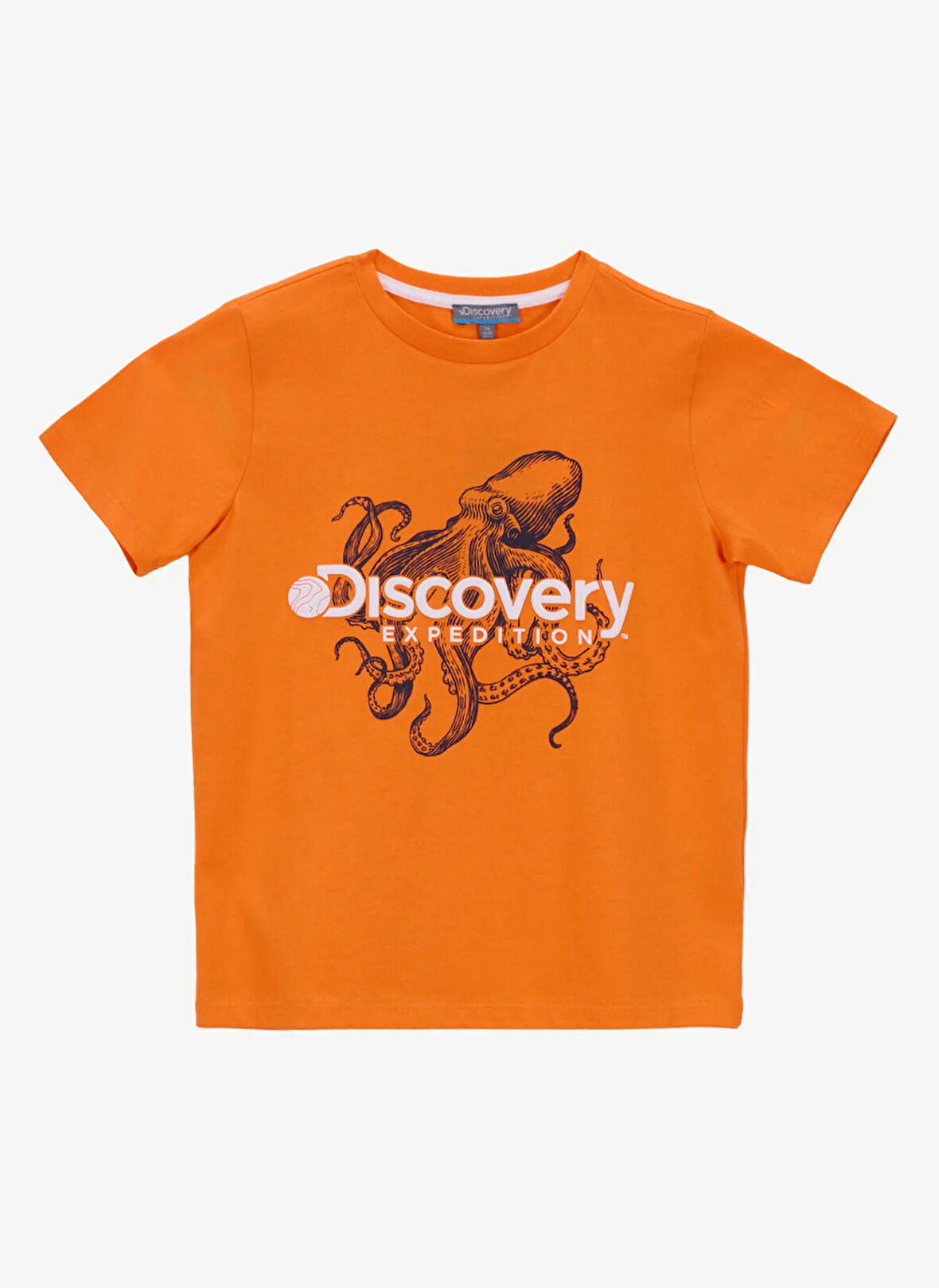 Discovery Expedition Baskılı Turuncu Erkek Çocuk T-Shirt D5SB-TST3251