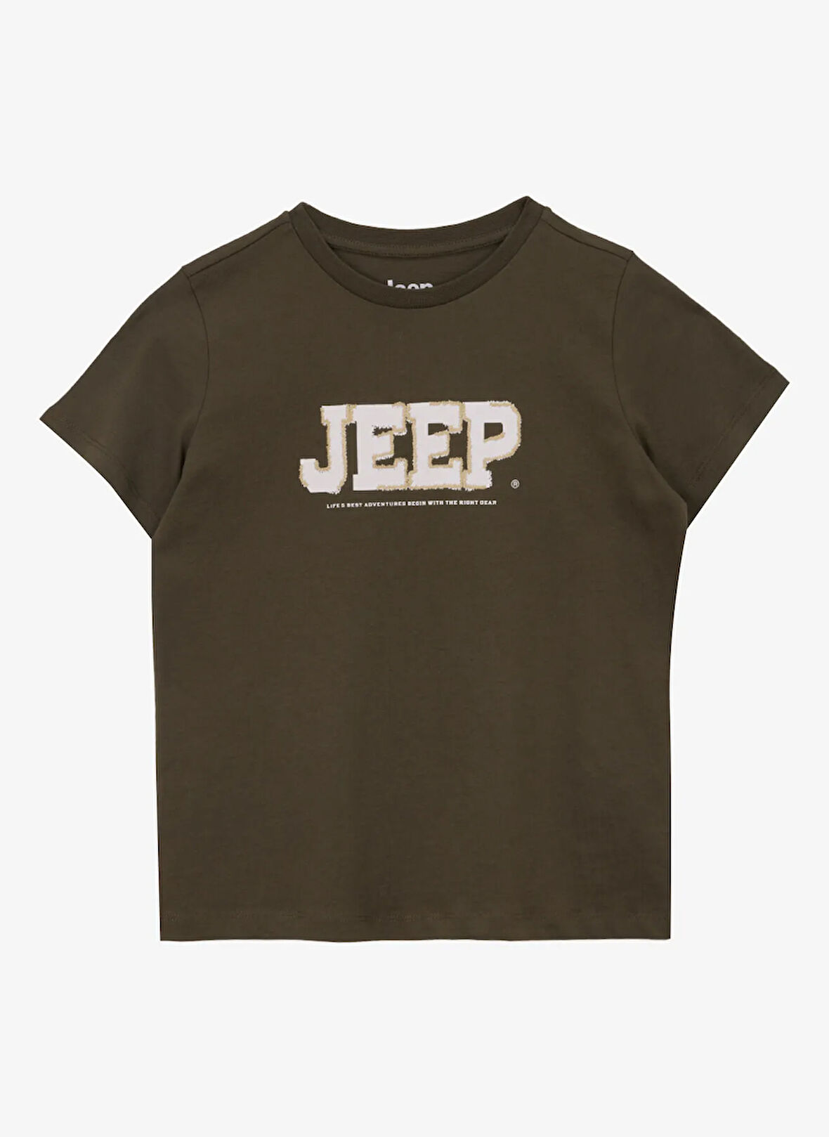 Jeep Nakışlı Haki Erkek Çocuk T-Shirt J5SB-TST7742
