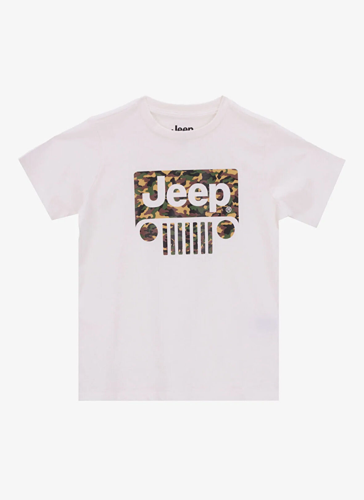 Jeep Baskılı Ekru Erkek Çocuk T-Shirt J5SB-TST7731