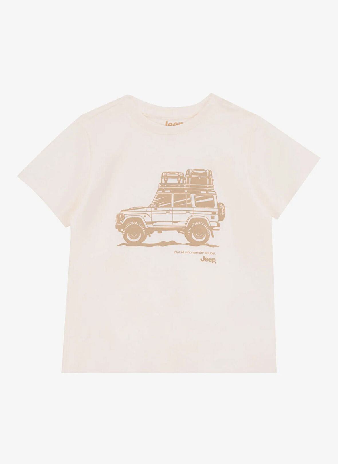 Jeep Baskılı Ekru Erkek Çocuk T-Shirt J5SB-TST7763