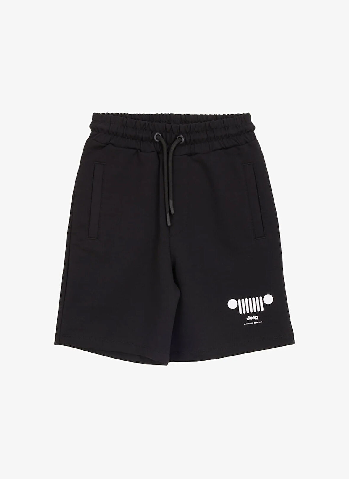 Jeep Lastikli Bel Relaxed Siyah Erkek Çocuk Şort J5SB-SHT7302