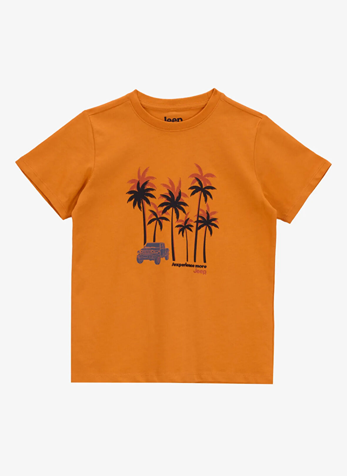 Jeep Baskılı Turuncu Erkek Çocuk T-Shirt J5SB-TST7764