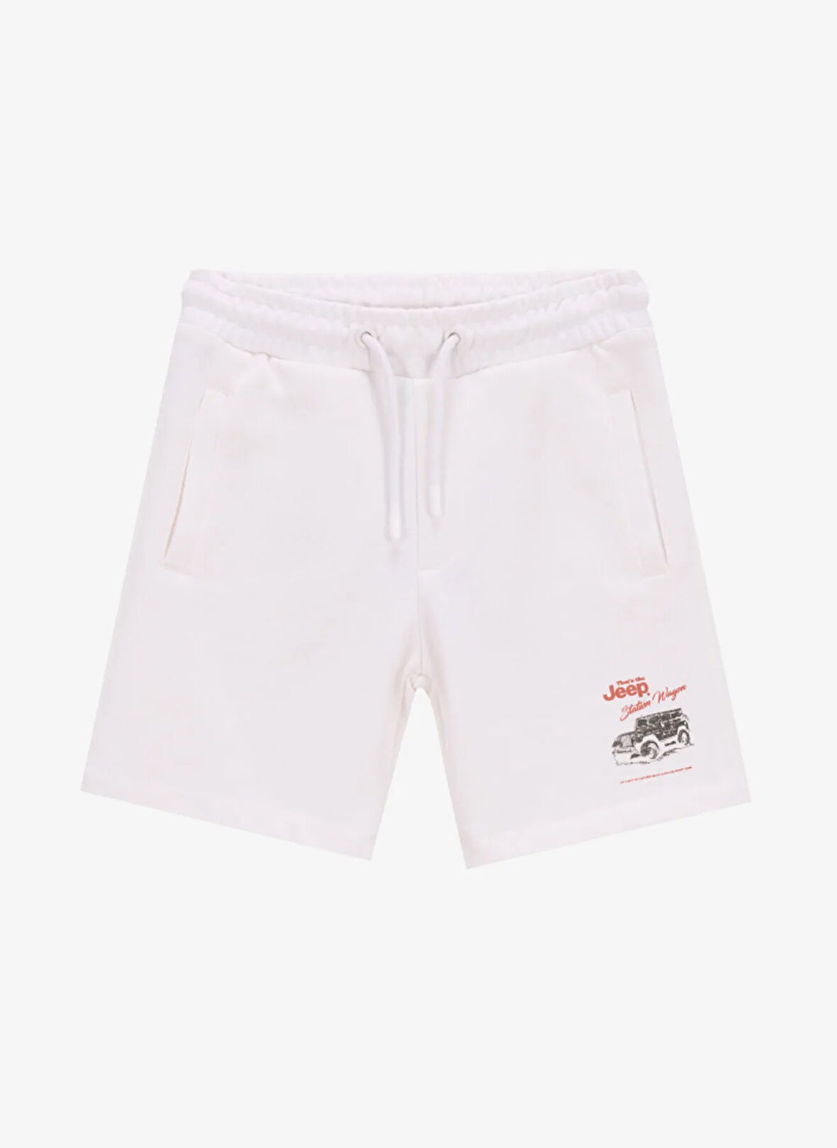 Jeep Lastikli Bel Basic Ekru Erkek Çocuk Şort J5SB-SHT7778