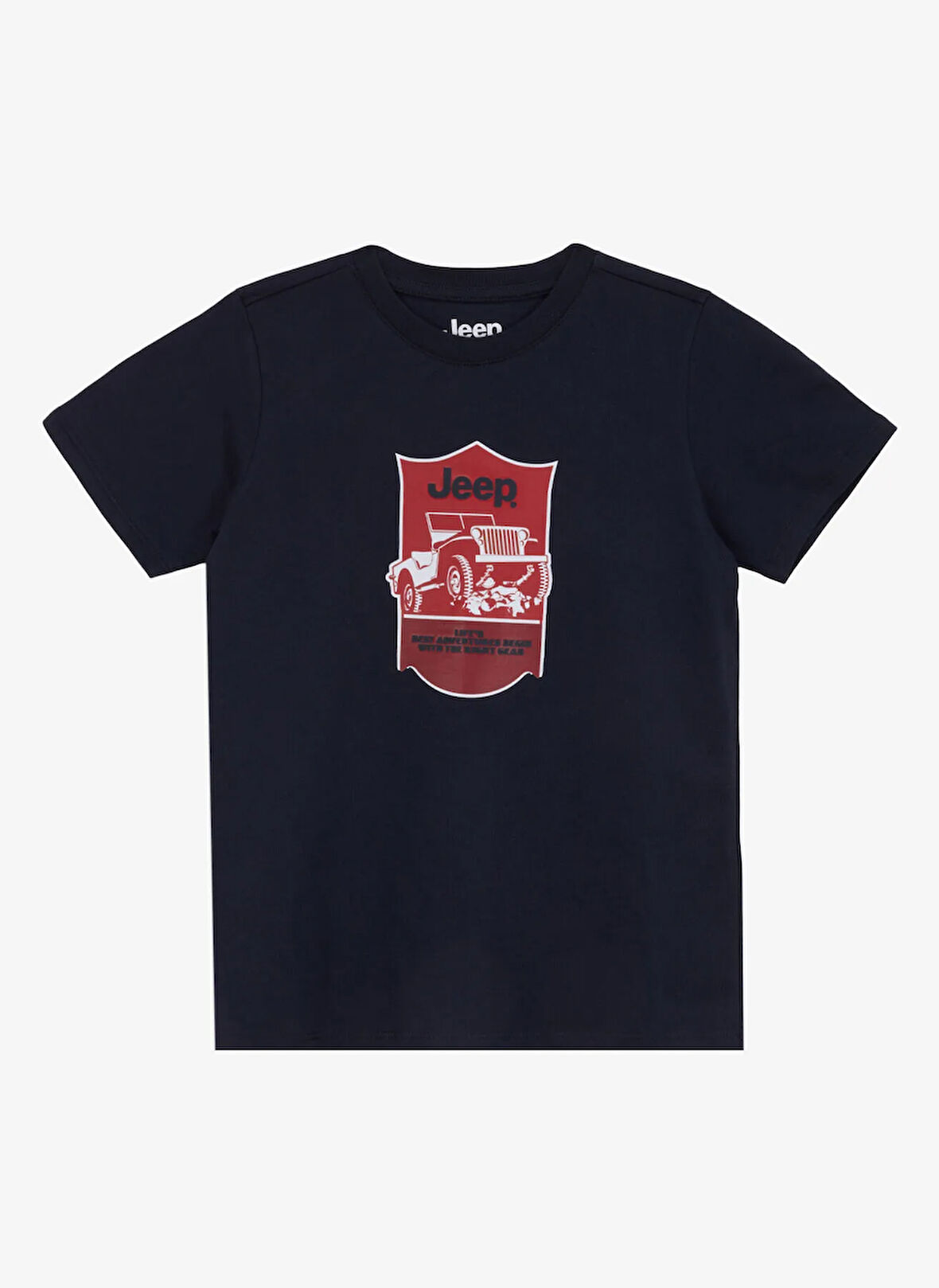 Lacivert Erkek Çocuk Baskılı T-Shirt J5SB-TST7768