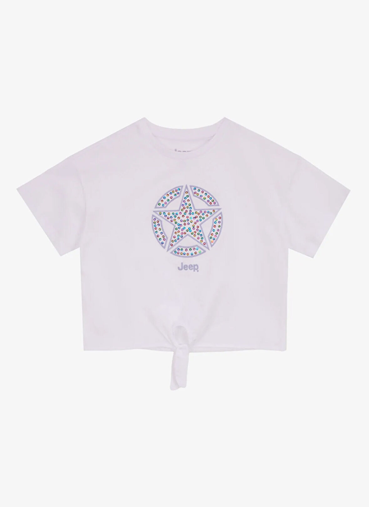 Ekru Kız Çocuk Baskılı T-Shirt J5SG-TST7531