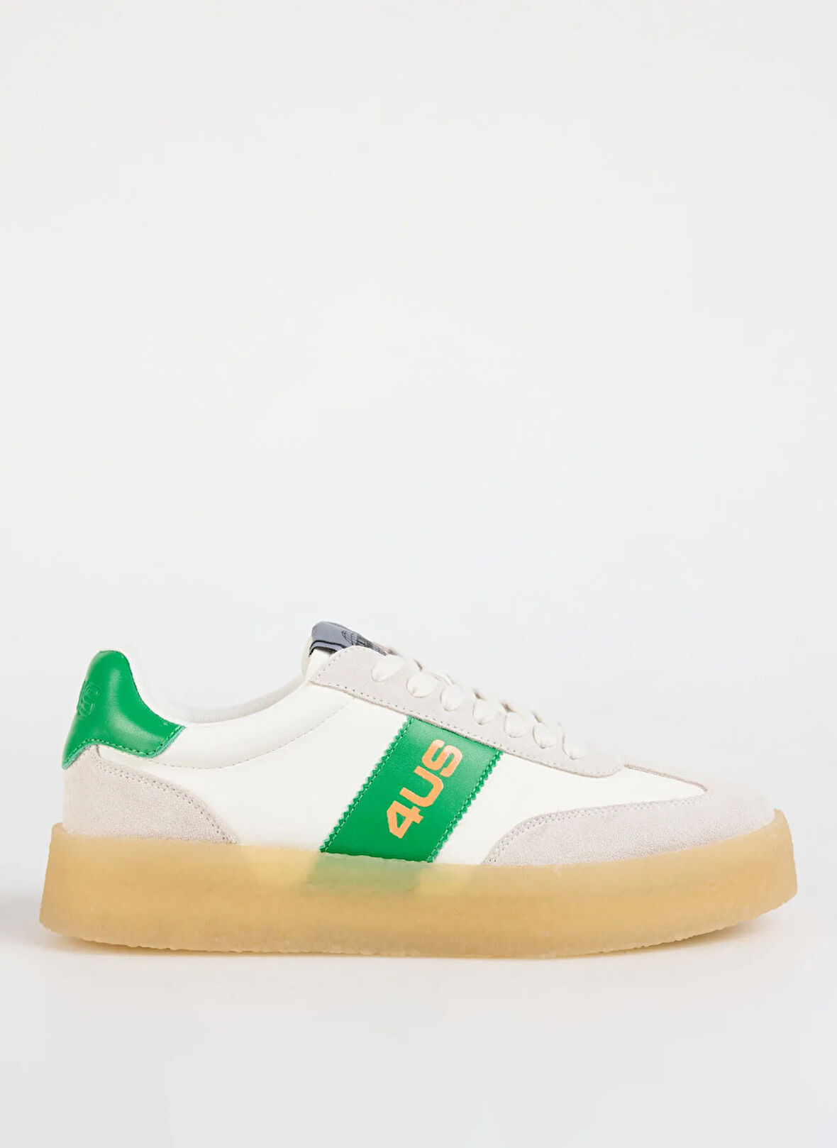4US Beyaz - Yeşil Erkek Sneaker MARK 100