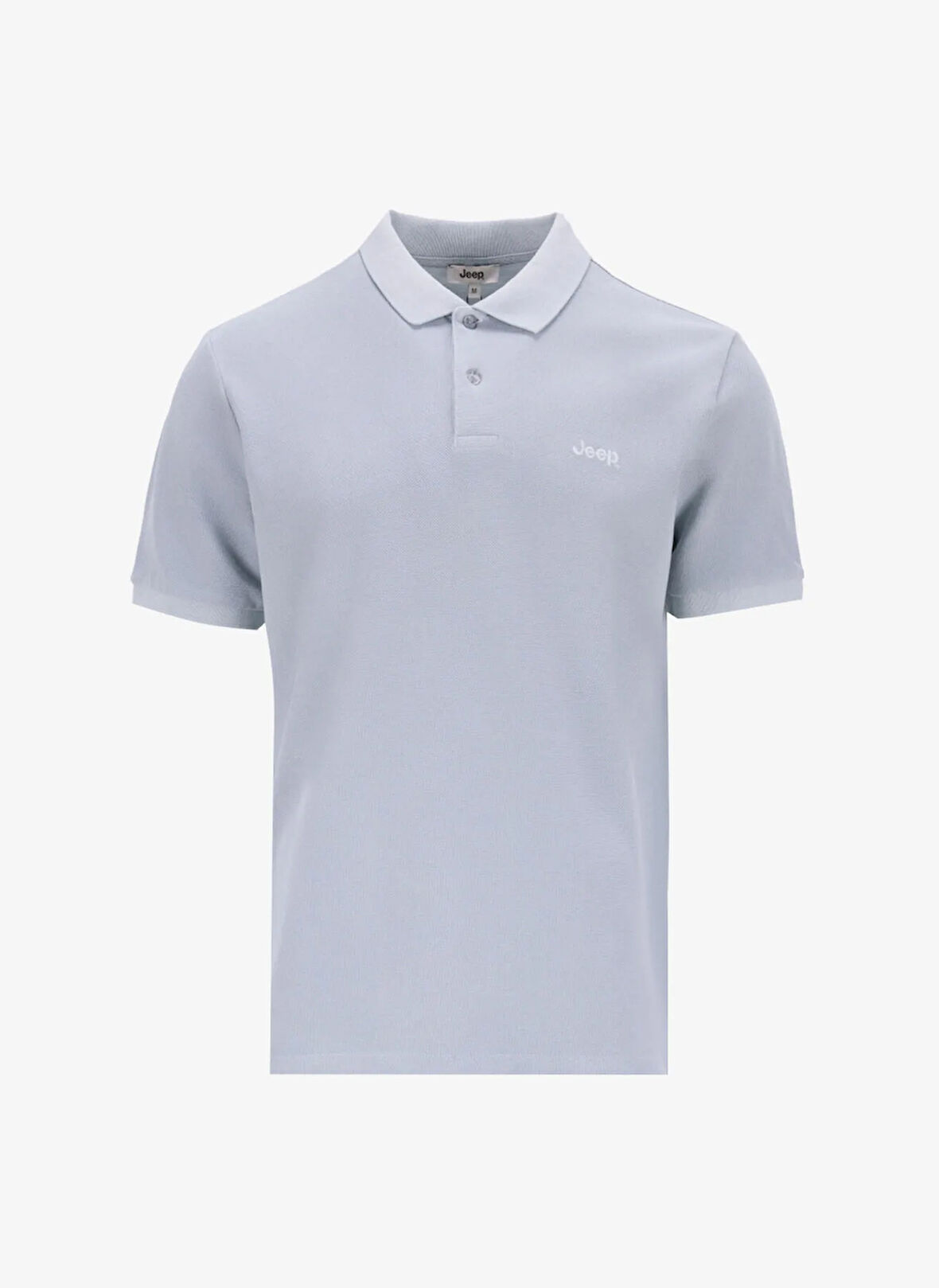 Jeep Düz Gri Erkek Polo T-Shirt J4SM-TST7232
