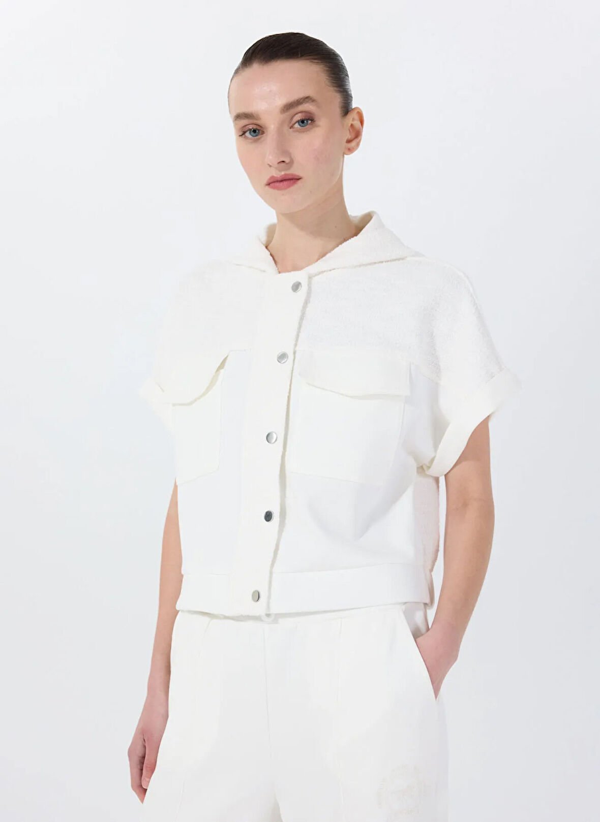 Fabrika Ekru Kadın Sweatmont F5SL-SWT0089