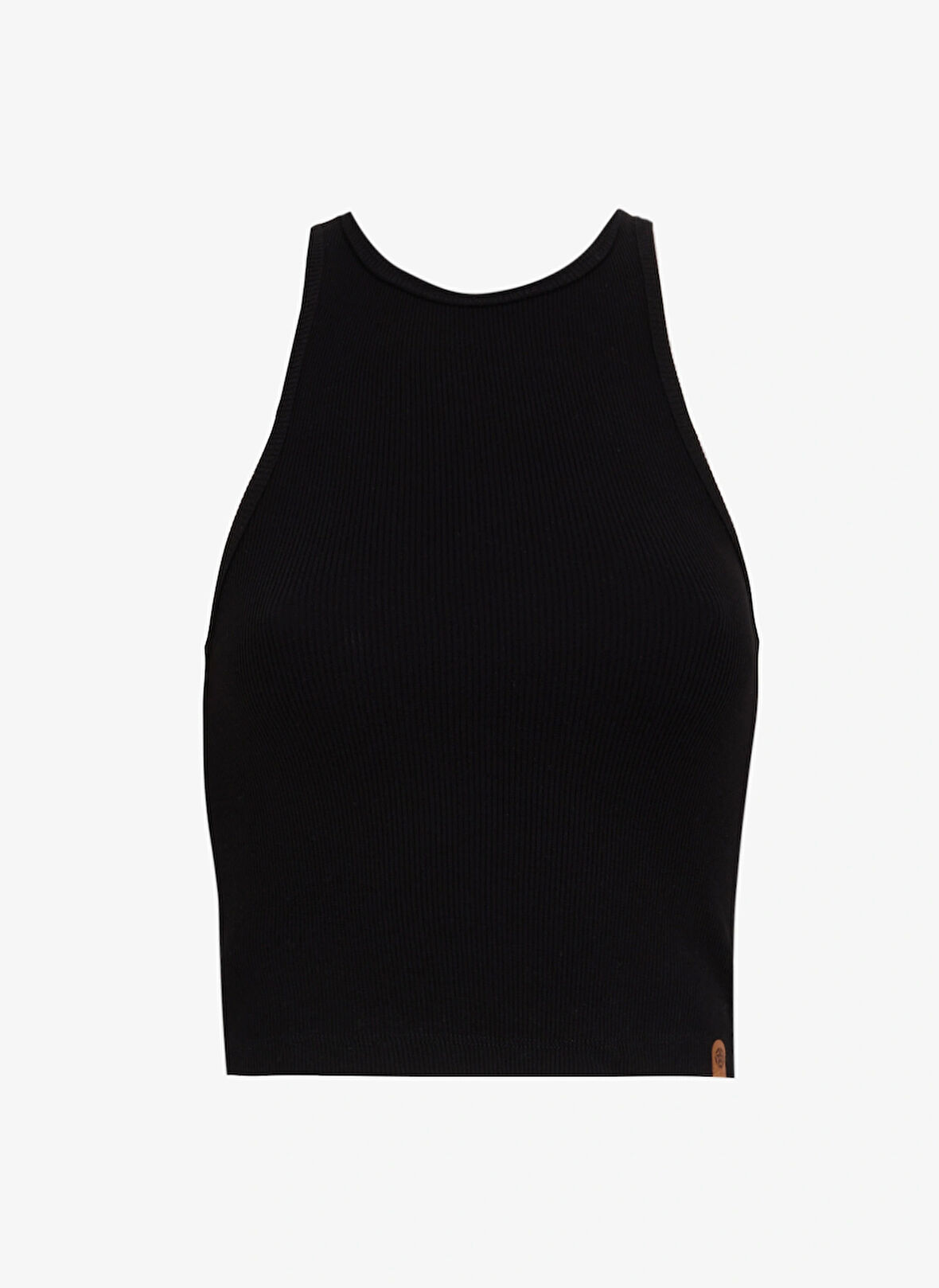 Jeep Bisiklet Yaka Düz Siyah Kadın Atlet J5SL-TST7067