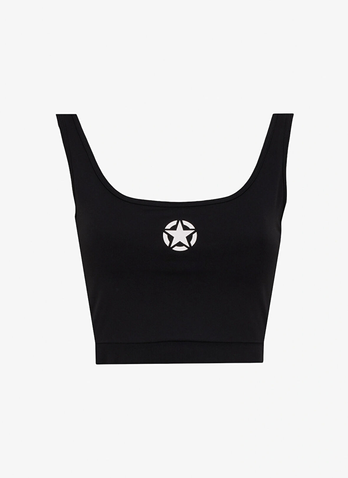 Jeep Baskılı Siyah Kadın Sporcu Büstiyer J5SL-TST7028