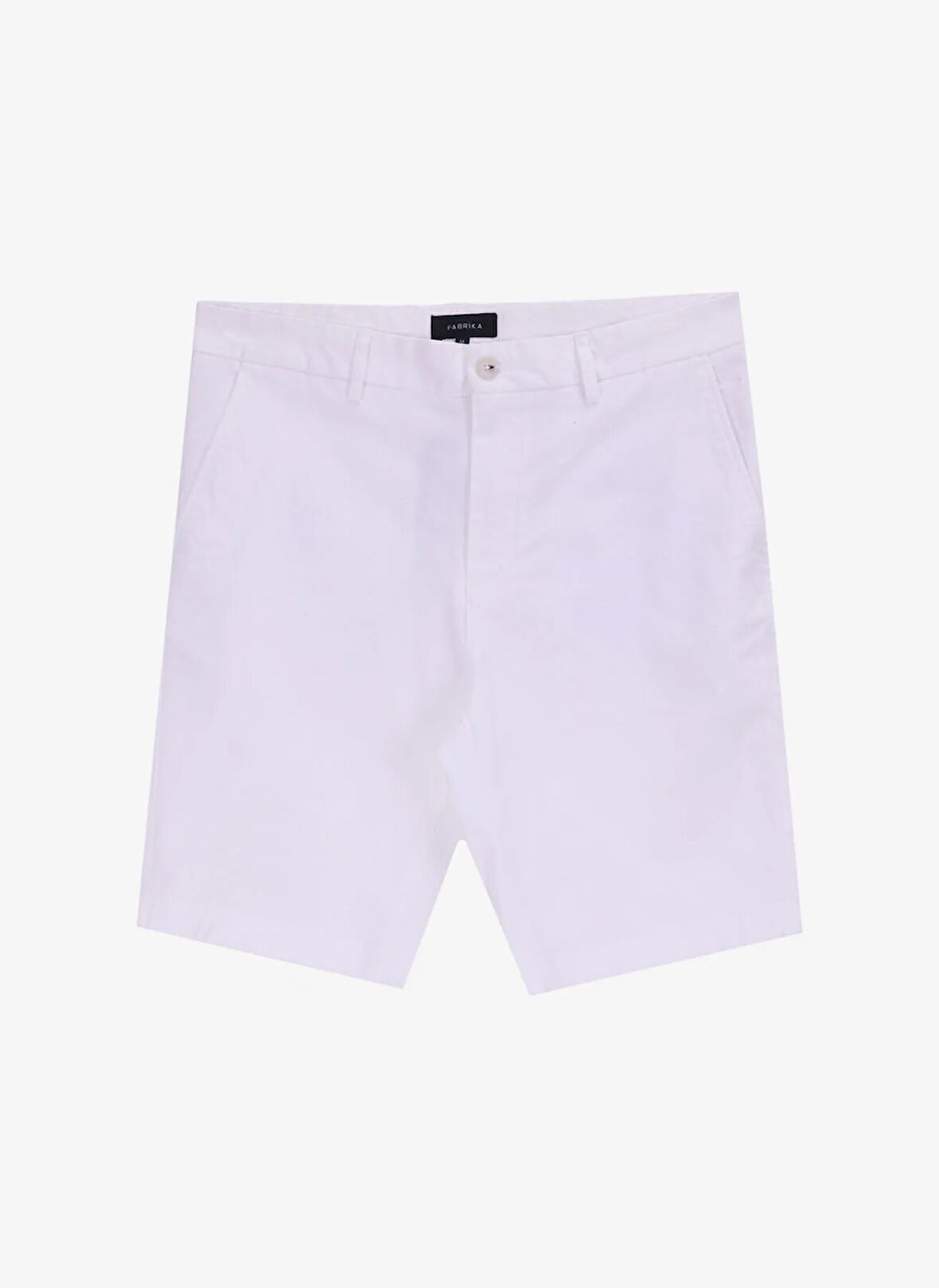 Fabrika Normal Bel Basic Beyaz Erkek Bermuda Şort F5SM-SHT 2021