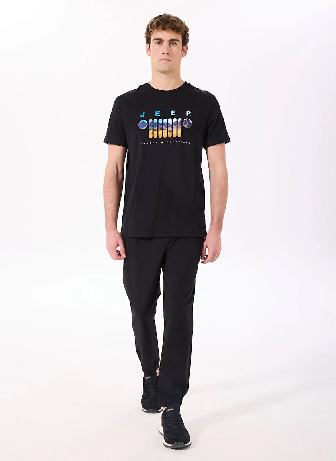 Jeep Lastikli Bel Lastikli Paça Basic Siyah Erkek Pantolon J5SM-PNT7676