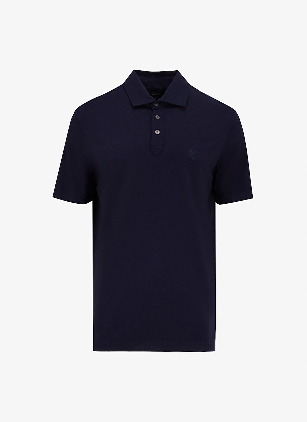 Fabrika Düz Lacivert Erkek Polo T-Shirt F5SM-TST 2040