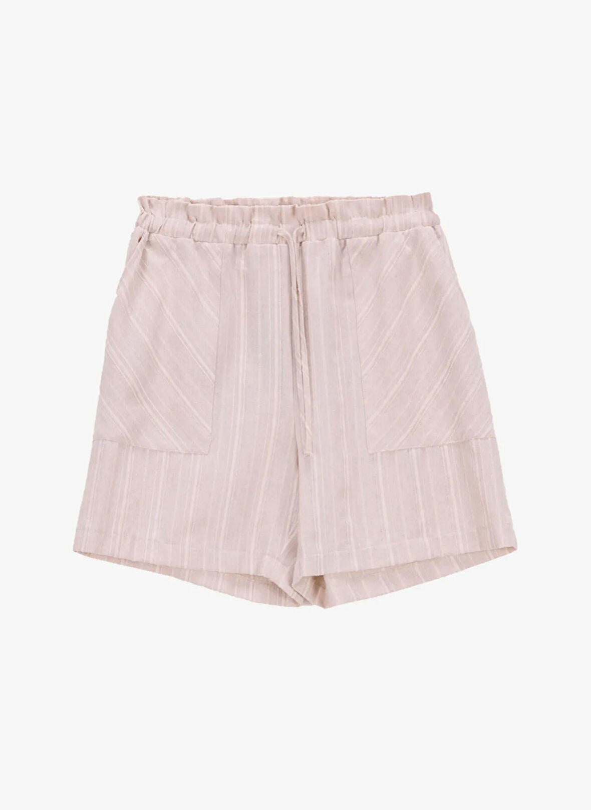 Fabrika Standart Bel Relaxed Bej Kadın Şort F5SL-SHT0027