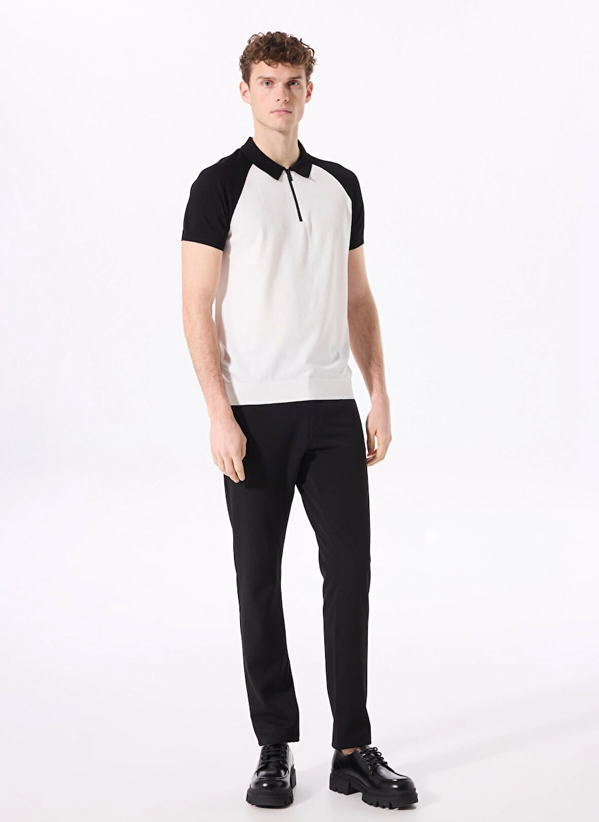 Fabrika Comfort Normal Bel Normal Paça Siyah Erkek Chino Pantolon FC5SM-PNT 2753