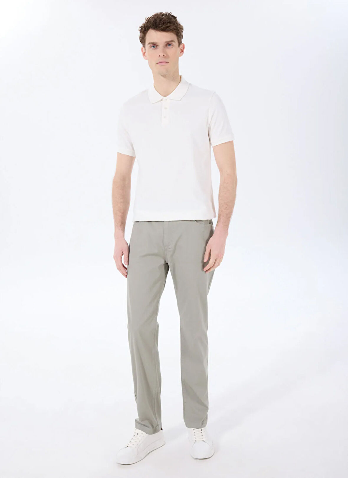 Fabrika Comfort Normal Bel Normal Paça Haki Erkek Chino Pantolon FC5SM-PNT 2019