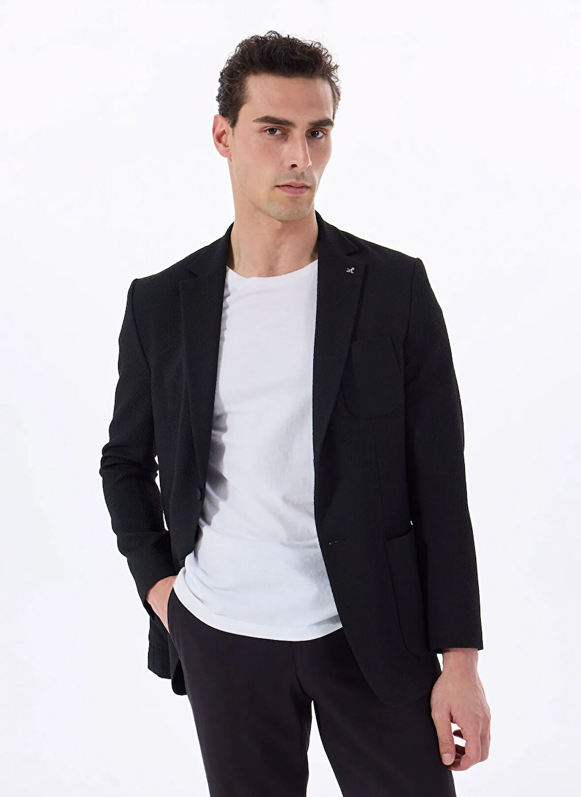 Fabrika Comfort Regular Fit Siyah Erkek Düz Ceket FC5SM-CKT 2314