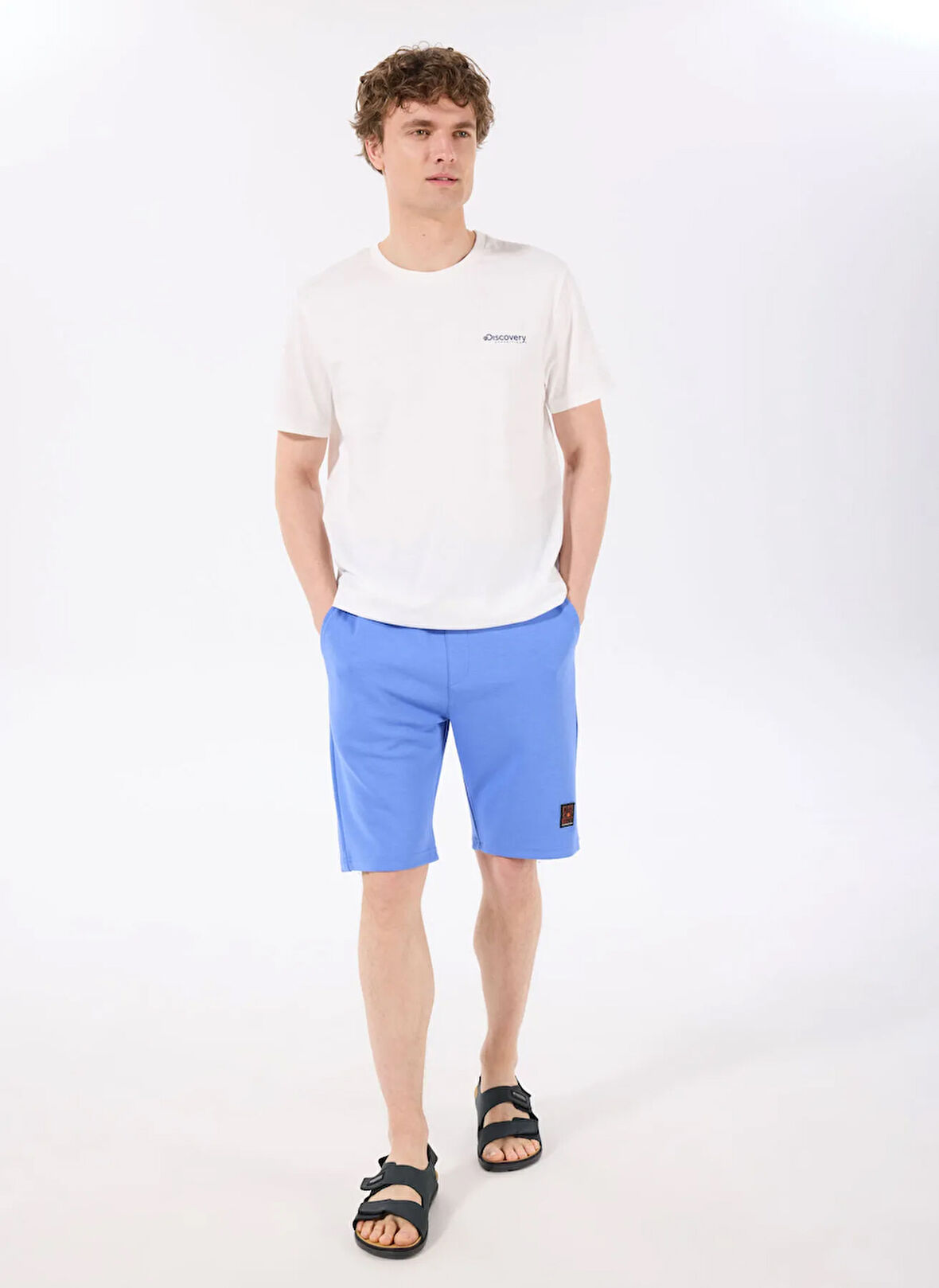 Discovery Expedition D4SM-SHT3221 Mavi Standart  Erkek Sweat Şort