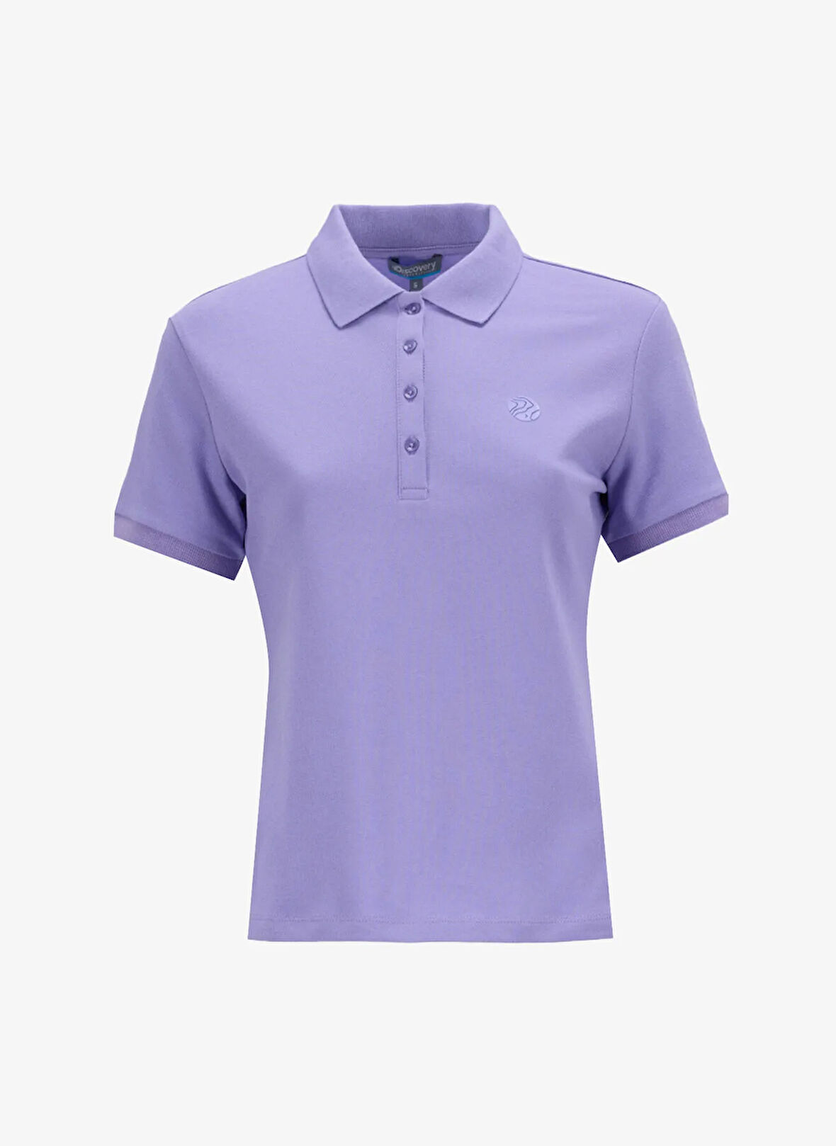 Discovery Expedition D5SL-TST3598 Lila Basic Düz Kadın Polo T-Shirt
