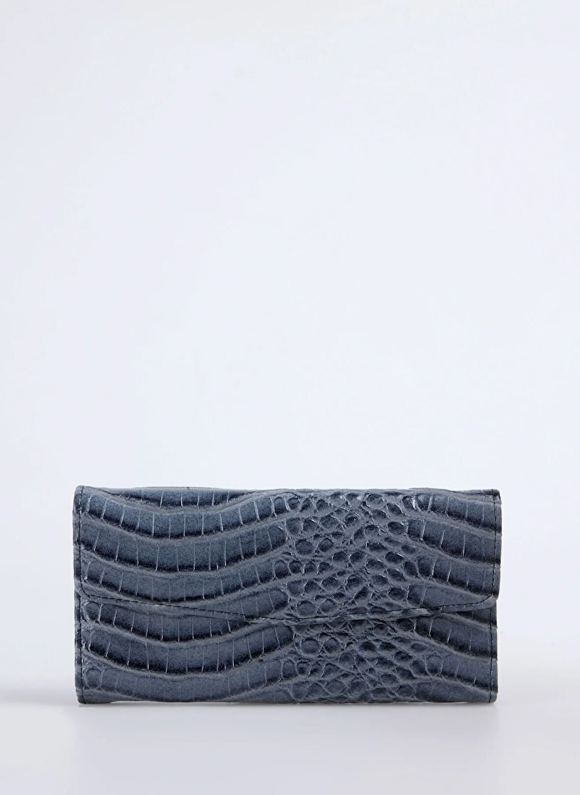Gri Kadın 20x10x2 cm Deri Cüzdan Frk 523 Groko