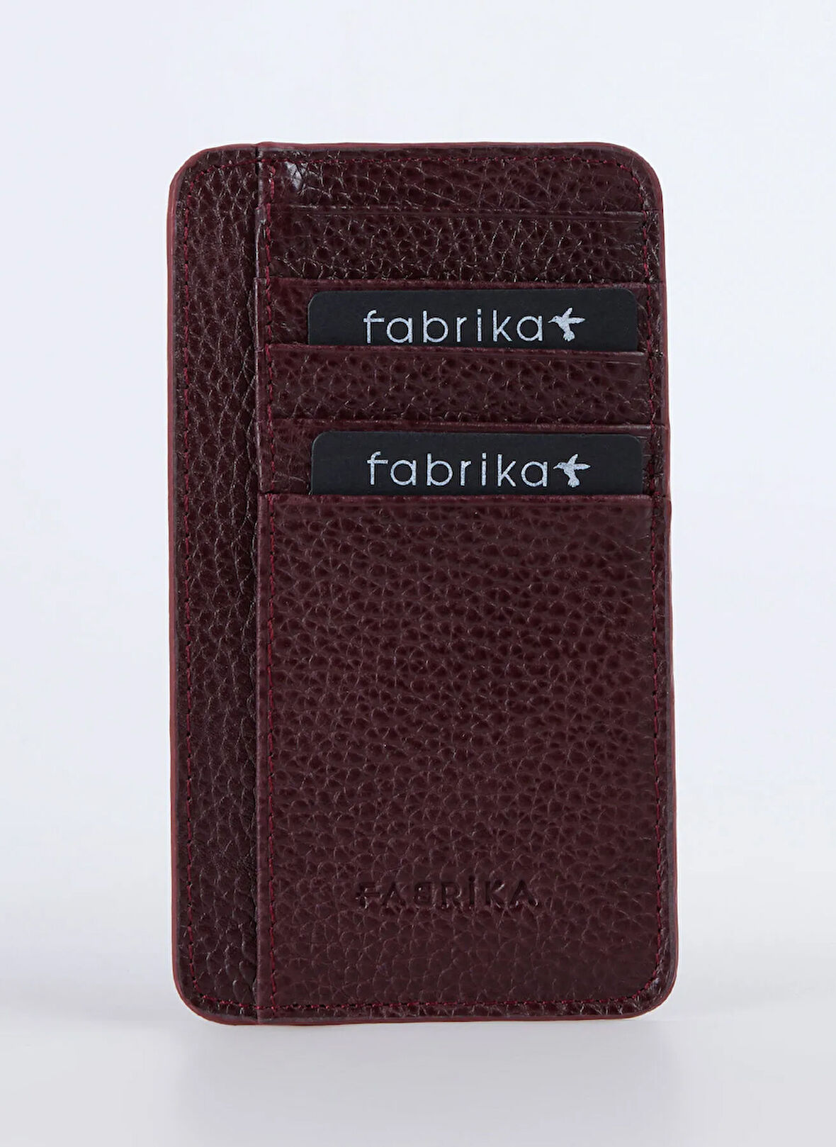 Fabrika Bordo Kadın Kartlık Frk 528 Flt Deri Bordo
